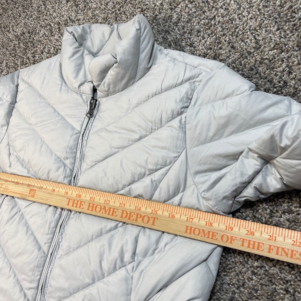 Patagonia Fiona Down Parka Women's Medium Grey Fog Quilted Puffer Coat 28222 - Picture 7 of 12